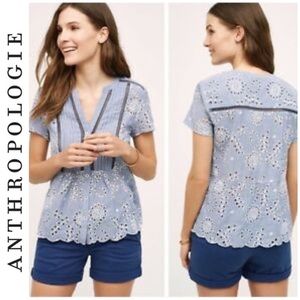 Anthropologie Holding Horses Josune Eyelet Top